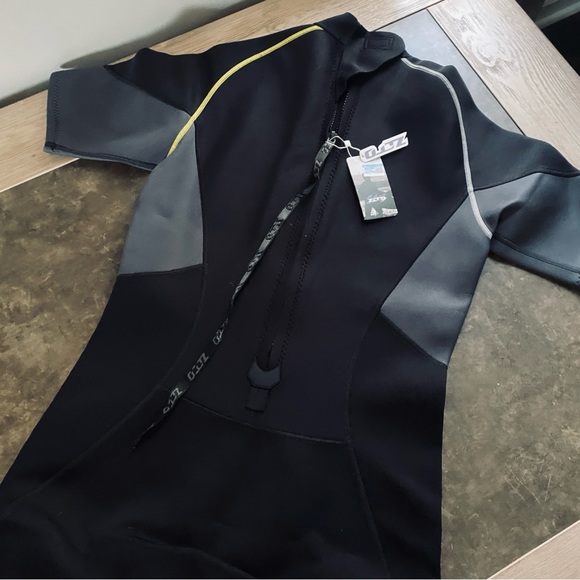 Men's Wetsuits 1.5/3mm Premium Neoprene BackZip Shorty Dive Skin Spearfishing - Picture 7 of 12